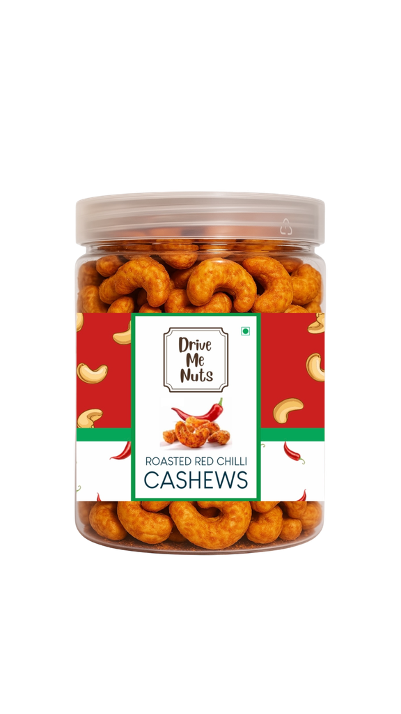 All-Natural Red Chilli Cashews-250gm