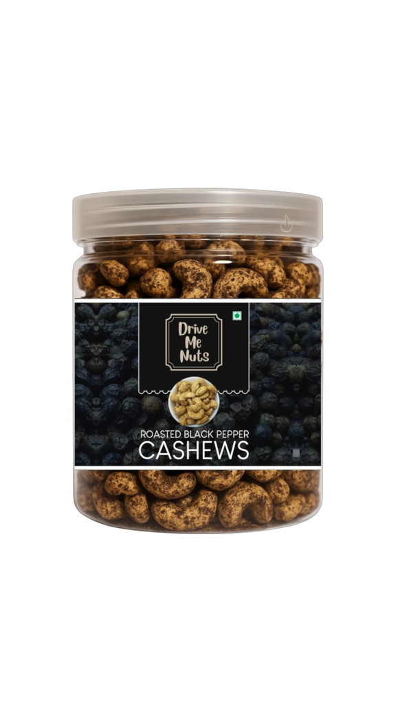 All-Natural Black Pepper Cashews-250gm