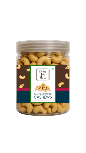 All-Natural Salted & Roasted Cashews-250gm